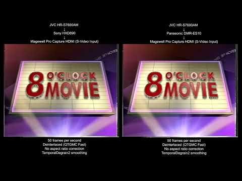 Sony HXD890 vs Panasonic DMR ES10 Time Base Corrector/Video Quality Comparison