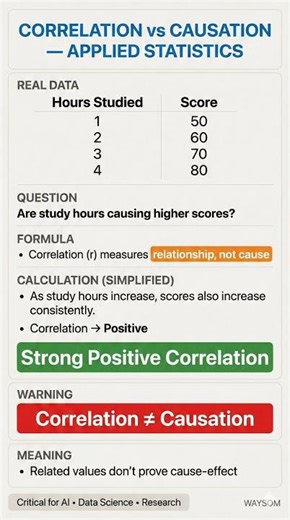 Correlation vs Causation Explained 📊 | Statistics for AI & Data Science
