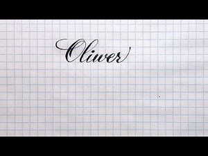 Oliver's name write beautifully.