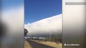 37K views · 1.6K reactions | A rare “roll cloud” was spotted in Queensland, Australia on July 4th: | AccuWeather | Facebook