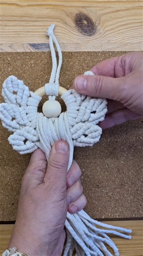 Macrame Angel 😇 #diy #tutorial #angel #shortsvideo #christmas