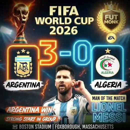 ARGENTINA 3-0 ALGERIA 🔥 Messi HAT-TRICK Stuns the World! | World Cup 2026 🏆