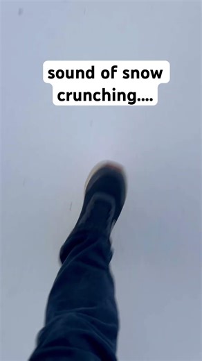 walk over snow || enjoy snow crunching sound #viralvideo #snow #arkansas