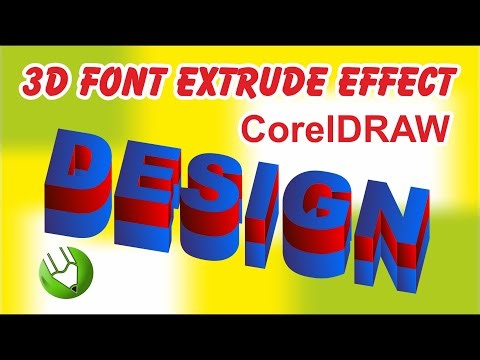 How to Create 3D Font Using Extrude Tool in CorelDRAW | Step by Step Tutorial #coreldraw #designer