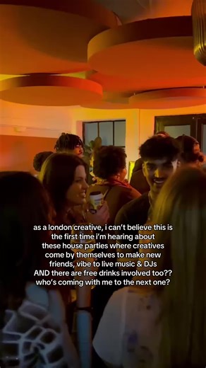 did you know that 50% of people come to our house parties alone? plus, it’s been amazing to see so many of them leaving with new creative friends too 🫶 our next house party is at bread & butter in shoreditch, and there’ll be live music, djs, games, live painting, and a free drink on entry 🍺 if you want to come by yourself for our next event, drop us a comment below and we’ll add you to our whatsapp group ✨ #londonnightlife