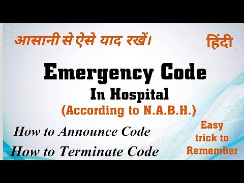 Hospital Emergency Code by NABH | How to Announce and Terminate code | Emergency color code India