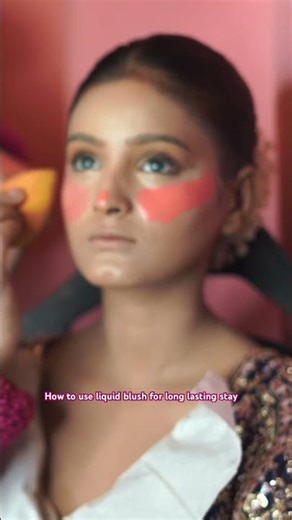 Liquid blush 😳 correct way to use liquid blusher ❤️ Deepa joshi