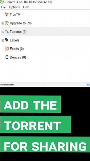 How to create a file and share it via torrent #shorts #short #shortsvideo #shortvideo