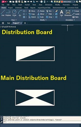 AutoCAD Electrical Practice-Distribution Board #autocadelectrical #autocad #engineeringdesign