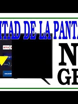 TV LCD LED MITAD DE LA PANTALLA NEGRA VERTICAL
