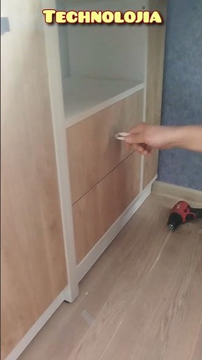 How to open a drawer without a handle?