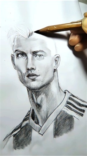 Cristiano Ronaldo Pencil Sketch ✍️ | CR7 Fan Art | FIFA World Cup 2026 ⚽