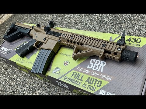 Crosman SBR DPMS FDE Edition Airgun Rifle quick review and testing