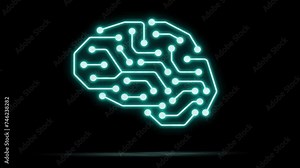 AI (artificial intelligence) 4K animation