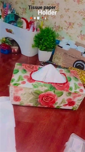 DIY...... Tissue paper Holder🥀🧻🕯️🪞#diy #viralvideo