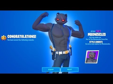 How To Get Shadow Or Ghost MEOWSCLES - Complete 18 MEOWSCLES Challenges Fortnite