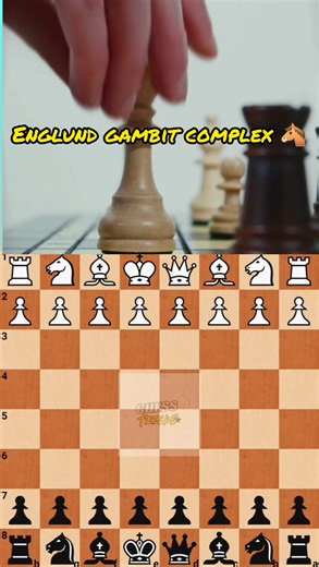 Englund gambit complex 🐴 #chess #shorts | Chess tricks