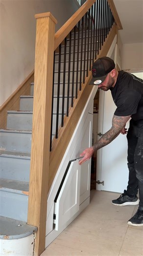 Maximize Space with an Under Stair Storage System