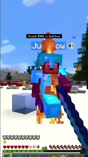 Sword 4000 vs JudeLow 🥶🔥 #minecraft #edit #games ￼