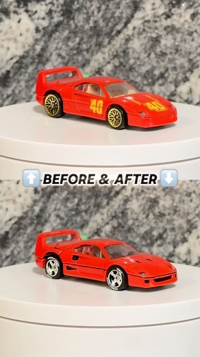 CARTHANGS | HOW TO CUSTOMIZE FERRARI F40 #hotwheels #diy #ferrari #f40 #diecast #custom | Instagram