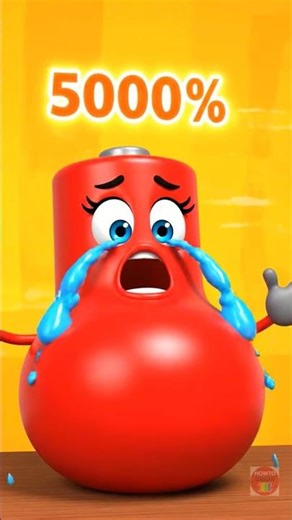 Low Battery Overcharging 5000% | Extreme Spicy Chili Challenge #shorts #battery_overcharging