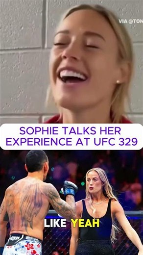 Sophie Opens Up About Her UFC 329 Experience #basketball #caitlinclark #wnba #shorts