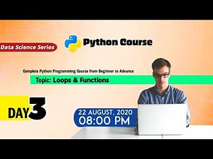 Python Tutorial for Beginners | Basic to Advance | Data Science Series | Session With Sumit | Day-3