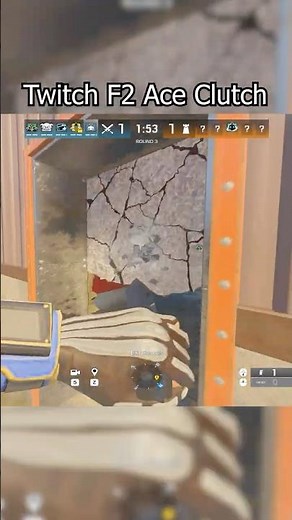 Twitch F2 Ace Clutch #rainbowsix #r6siege #godly