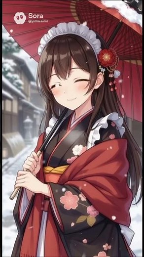 Sharing an umbrella in winter Kyoto. "Come closer, won't you?" The ear cleaning clerk's temptatio...
