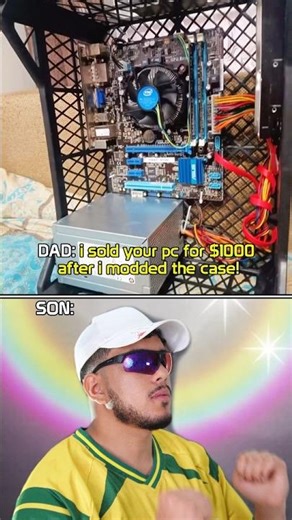 CHEAP CASE IDEA 💡 #tech#pc#case#setup