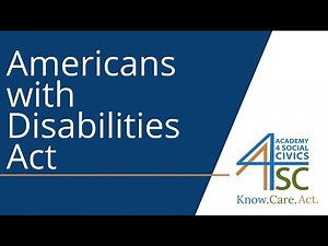 Americans with Disabilities Act: Accessibility for All - Disability Justice Series | Academy 4 S...