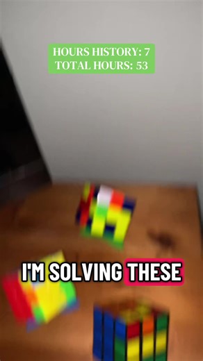 1 hour study = 1 move Moves so far: D' B' R F U2 L2 R (yellow on top) #rubiks #rubikscube #3x3 #speedcubing #speedcuber