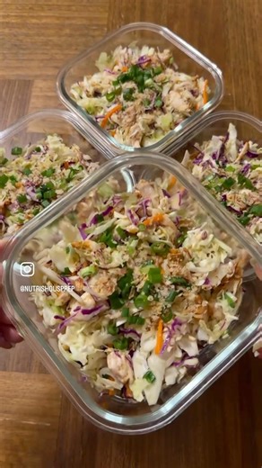 yuzu kosho chicken slaw 🍋🐓🥗 #mealprep #healthy #yuzu #salad #chickensalad #easyrecipe #lowcarb