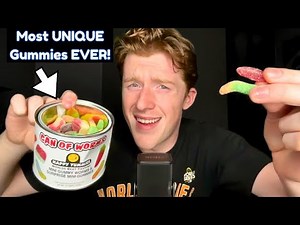 ASMR || Can of Gummy Worms Mukbang (What's Inside the Can?)