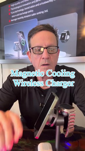 ELECDOV 3-in-1 Magnetic Cooling Wireless Charger