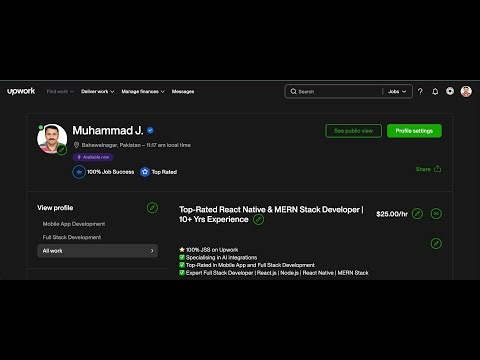 Muhammad Jabbar - Top-Rated React Native & MERN Stack Developer | 15+ Years Experience