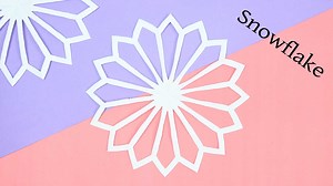 How to cut a Snowflake | Paper Snowflake Design | Easy Home Decor Craft | Christmas Decoration Idea #snowflake #christmasdecor | Ezzy Crafts DIY