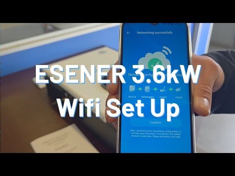 ESENER 3.6kW Inverter Wi-Fi Setup: Smart Value App