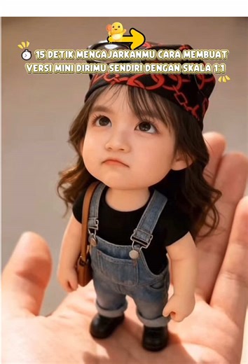 Tutorial AI Chibi Pinch Cheek Portrait yang Imut