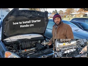 How To Install Starter On 2002-2006 Honda CRV