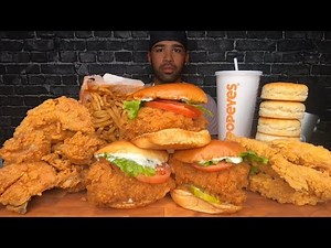 (ASMR) POPEYES MUKBANG