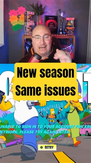 The Simpsons update is live for some people. Log-in issues are causing issues for others #fortnite