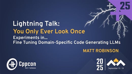 Lightning Talk: Causal Inference for Code Writing AI - Matt K Robinson - CppCon 2025 | CppCon, The C++ Conference