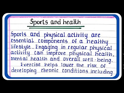 Sport and health essay | sports for healthy life | essay Importance of Sports Essay in English