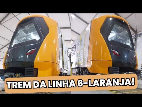 VEJA IMAGENS DO NOVO TREM DA LINHA 6-LARANJA