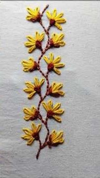 Simple and beautiful borderline hand embroidery design🪡#embroiderydesigns#trending