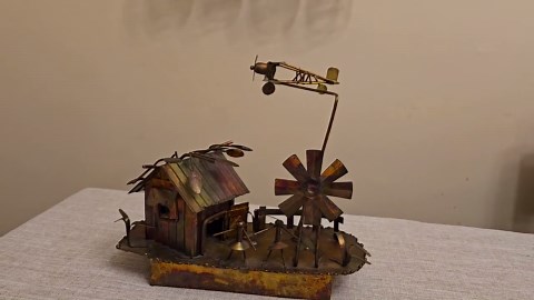 Vintage Metal Steampunk-style Music Box Featuring Decorative Rural Scene. - Etsy