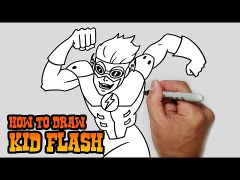 How to Draw Kid Flash- Young Justice- Video Lesson