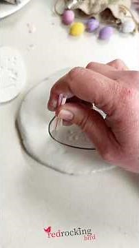 Air Dry Clay Easter Eggs Tutorial | Simple & Beautiful DIY #redrockingbird #craftastherapy
