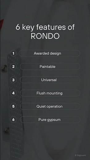 ERGOVENT RONDO installation and features | Hidden Airflow Solution